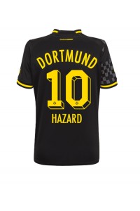 Borussia Dortmund Thorgan Hazard #10 Voetbaltruitje Uit tenue Dames 2022-23 Korte Mouw